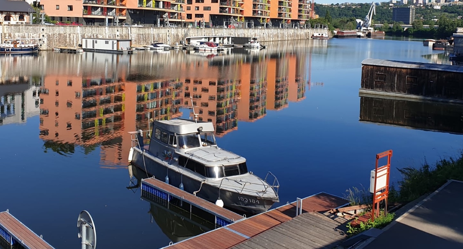 Miri Boat moored in Prague