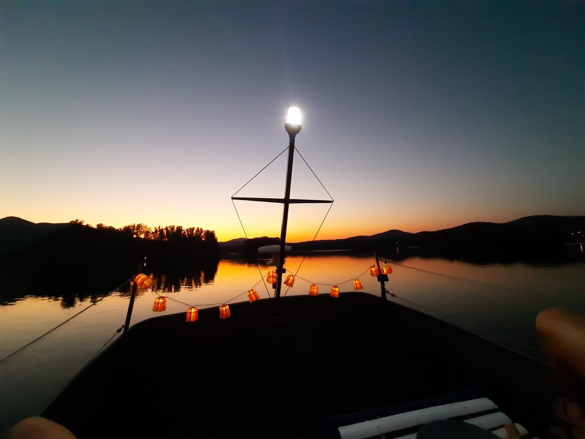 Evening atmosphere aboard Miri Boat